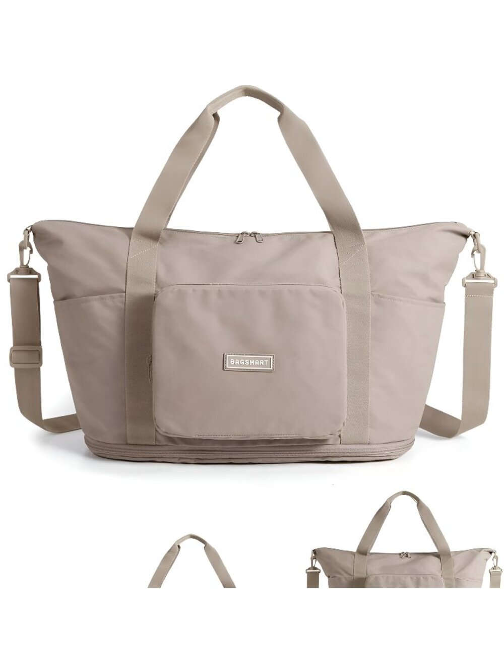 Foldable Travel Bag, 37L Duffle Bag for Travel, Expendable Carry on Weekender